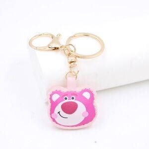 Pink Bear Keychain for Kids